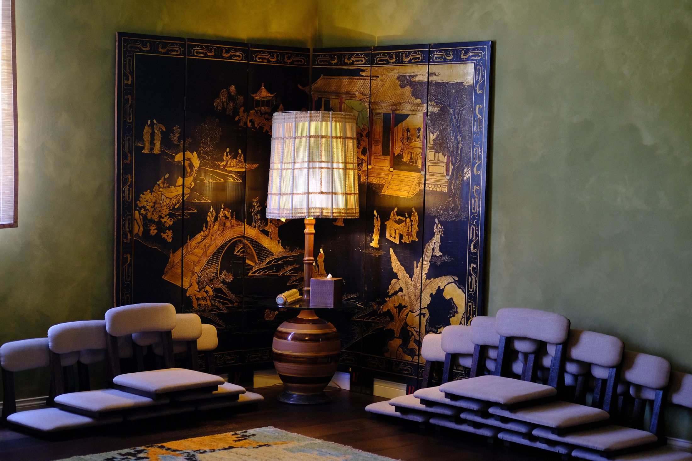 The tea and meditation room